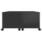 vidaXL Tavolino da Caffè Nero Lucido 75x75x38 cm in Truciolato vidaXL Tavolino da Caffè Nero Lucido 75x75x38 cm in Truciolato
