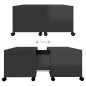 vidaXL Tavolino da Caffè Nero Lucido 75x75x38 cm in Truciolato vidaXL Tavolino da Caffè Nero Lucido 75x75x38 cm in Truciolato