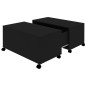 vidaXL Tavolino da Caffè Nero 75x75x38 cm in Truciolato vidaXL Tavolino da Caffè Nero 75x75x38 cm in Truciolato