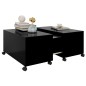 vidaXL Tavolino da Caffè Nero 75x75x38 cm in Truciolato vidaXL Tavolino da Caffè Nero 75x75x38 cm in Truciolato