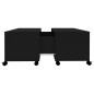 vidaXL Tavolino da Caffè Nero 75x75x38 cm in Truciolato vidaXL Tavolino da Caffè Nero 75x75x38 cm in Truciolato