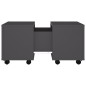 vidaXL Tavolino da Salotto Grigio 60x60x38 cm in Truciolato vidaXL Tavolino da Salotto Grigio 60x60x38 cm in Truciolato