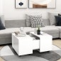 vidaXL Tavolino da Salotto Bianco 60x60x38 cm in Truciolato vidaXL Tavolino da Salotto Bianco 60x60x38 cm in Truciolato
