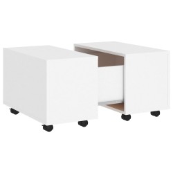 vidaXL Tavolino da Salotto Bianco 60x60x38 cm in Truciolato