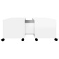 vidaXL Tavolino da Caffè Bianco Lucido 75x75x38 cm in Truciolato vidaXL Tavolino da Caffè Bianco Lucido 75x75x38 cm in Truciolato