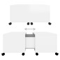 vidaXL Tavolino da Caffè Bianco Lucido 75x75x38 cm in Truciolato vidaXL Tavolino da Caffè Bianco Lucido 75x75x38 cm in Truciolato