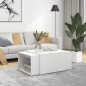 vidaXL Set 3 Tavolini ad Incastro Bianchi 60x60x38 cm in Truciolato vidaXL Set 3 Tavolini ad Incastro Bianchi 60x60x38 cm in Truciolato