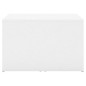 vidaXL Set 3 Tavolini ad Incastro Bianchi 60x60x38 cm in Truciolato vidaXL Set 3 Tavolini ad Incastro Bianchi 60x60x38 cm in Truciolato