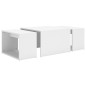 vidaXL Set 3 Tavolini ad Incastro Bianchi 60x60x38 cm in Truciolato vidaXL Set 3 Tavolini ad Incastro Bianchi 60x60x38 cm in Truciolato