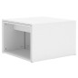 vidaXL Set 3 Tavolini ad Incastro Bianchi 60x60x38 cm in Truciolato vidaXL Set 3 Tavolini ad Incastro Bianchi 60x60x38 cm in Truciolato