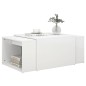 vidaXL Set 3 Tavolini ad Incastro Bianchi 60x60x38 cm in Truciolato vidaXL Set 3 Tavolini ad Incastro Bianchi 60x60x38 cm in Truciolato