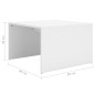vidaXL Set 3 Tavolini ad Incastro Bianchi 60x60x38 cm in Truciolato vidaXL Set 3 Tavolini ad Incastro Bianchi 60x60x38 cm in Truciolato