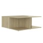 vidaXL Tavolino da Caffè Bianco e Rovere Sonoma 80x80x31 cm Truciolato vidaXL Tavolino da Caffè Bianco e Rovere Sonoma 80x80x31 cm Truciolato