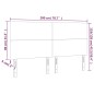 Testiere 4 pz Grigio Chiaro 100x5x78/88 cm in Tessuto Testiere 4 pz Grigio Chiaro 100x5x78/88 cm in Tessuto