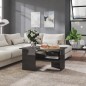 vidaXL Tavolino da Salotto Grigio Lucido 90x60x46,5 cm in Truciolato vidaXL Tavolino da Salotto Grigio Lucido 90x60x46,5 cm in Truciolato