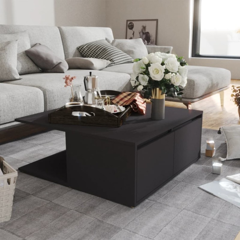 vidaXL Tavolino da Salotto Grigio 80x80x31 cm in Legno Multistrato vidaXL Tavolino da Salotto Grigio 80x80x31 cm in Legno Multistrato