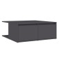 vidaXL Tavolino da Salotto Grigio 80x80x31 cm in Legno Multistrato vidaXL Tavolino da Salotto Grigio 80x80x31 cm in Legno Multistrato