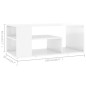 vidaXL Tavolino da Caffè Bianco Lucido 100x50x40 cm in Truciolato vidaXL Tavolino da Caffè Bianco Lucido 100x50x40 cm in Truciolato