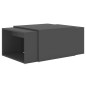 vidaXL Set 3 Tavolini ad Incastro Grigi 60x60x38 cm in Truciolato vidaXL Set 3 Tavolini ad Incastro Grigi 60x60x38 cm in Truciolato