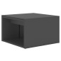 vidaXL Set 3 Tavolini ad Incastro Grigi 60x60x38 cm in Truciolato vidaXL Set 3 Tavolini ad Incastro Grigi 60x60x38 cm in Truciolato