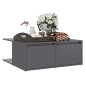 vidaXL Tavolino da Caffè Grigio Lucido 80x80x31 cm in Truciolato vidaXL Tavolino da Caffè Grigio Lucido 80x80x31 cm in Truciolato