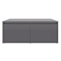 vidaXL Tavolino da Caffè Grigio Lucido 80x80x31 cm in Truciolato vidaXL Tavolino da Caffè Grigio Lucido 80x80x31 cm in Truciolato