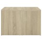vidaXL Set 3 Tavolini ad Incastro Sonoma 60x60x38 cm in Truciolato vidaXL Set 3 Tavolini ad Incastro Sonoma 60x60x38 cm in Truciolato