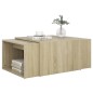 vidaXL Set 3 Tavolini ad Incastro Sonoma 60x60x38 cm in Truciolato vidaXL Set 3 Tavolini ad Incastro Sonoma 60x60x38 cm in Truciolato