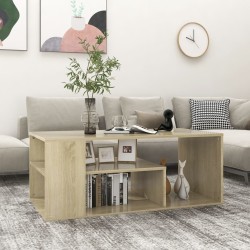 vidaXL Tavolino da Salotto Rovere Sonoma 100x50x40cm Legno Multistrato