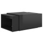 vidaXL Set 3 Tavolini ad Incastro Nero Lucido 60x60x38 cm Truciolato