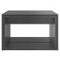 vidaXL Set 3 Tavolini ad Incastro Grigio Lucido 60x60x38 cm Truciolato vidaXL Set 3 Tavolini ad Incastro Grigio Lucido 60x60x38 cm Truciolato