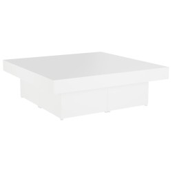 vidaXL Tavolino da Salotto Bianco 90x90x28 cm in Truciolato
