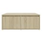 vidaXL Tavolino da Caffè Rovere Sonoma 80x80x31 cm in Truciolato vidaXL Tavolino da Caffè Rovere Sonoma 80x80x31 cm in Truciolato