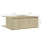 vidaXL Tavolino da Caffè Rovere Sonoma 80x80x31 cm in Truciolato vidaXL Tavolino da Caffè Rovere Sonoma 80x80x31 cm in Truciolato