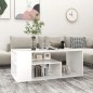 vidaXL Tavolino da Caffè Bianco 100x50x40 cm in Truciolato vidaXL Tavolino da Caffè Bianco 100x50x40 cm in Truciolato