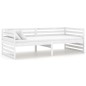 vidaXL Dormeuse Bianca in Legno Massello di Pino 90x200 cm vidaXL Dormeuse Bianca in Legno Massello di Pino 90x200 cm