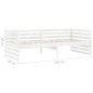 vidaXL Dormeuse Bianca in Legno Massello di Pino 90x200 cm vidaXL Dormeuse Bianca in Legno Massello di Pino 90x200 cm