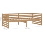 vidaXL Dormeuse Marrone Miele in Legno Massello di Pino 90x200 cm vidaXL Dormeuse Marrone Miele in Legno Massello di Pino 90x200 cm