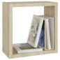 vidaXL Mensole da Parete a Cubo 2 pz Rovere Sonoma 30x15x30 cm