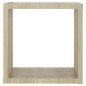 vidaXL Mensole da Parete a Cubo 2 pz Rovere Sonoma 30x15x30 cm