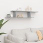 vidaXL Mensola TV a Parete Grigia Cemento 125x18x23 cm in Truciolato vidaXL Mensola TV a Parete Grigia Cemento 125x18x23 cm in Truciolato