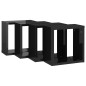 vidaXL Mensole Parete a Cubo 4 pz Nero Lucido 30x15x30 cm vidaXL Mensole Parete a Cubo 4 pz Nero Lucido 30x15x30 cm