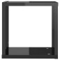 vidaXL Mensole Parete a Cubo 4 pz Nero Lucido 30x15x30 cm vidaXL Mensole Parete a Cubo 4 pz Nero Lucido 30x15x30 cm