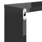 vidaXL Mensole Parete a Cubo 4 pz Nero Lucido 30x15x30 cm vidaXL Mensole Parete a Cubo 4 pz Nero Lucido 30x15x30 cm