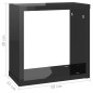 vidaXL Mensole Parete a Cubo 4 pz Nero Lucido 30x15x30 cm vidaXL Mensole Parete a Cubo 4 pz Nero Lucido 30x15x30 cm