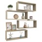 vidaXL Mensole a Cubo 4 pz Sonoma 60x15x23 cm in Truciolato vidaXL Mensole a Cubo 4 pz Sonoma 60x15x23 cm in Truciolato