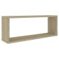 vidaXL Mensole a Cubo 4 pz Sonoma 60x15x23 cm in Truciolato vidaXL Mensole a Cubo 4 pz Sonoma 60x15x23 cm in Truciolato