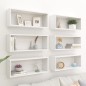 vidaXL Mensole Parete a Cubo 6 pz Bianche 60x15x23 cm Truciolato vidaXL Mensole Parete a Cubo 6 pz Bianche 60x15x23 cm Truciolato