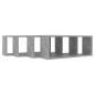 vidaXL Mensole Parete a Cubo 4 pz Grigio Cemento 60x15x23 cm in Truciolato vidaXL Mensole Parete a Cubo 4 pz Grigio Cemento 60x15x23 cm in Truciolato