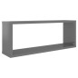 vidaXL Mensole Parete a Cubo 6 pz Grigio Lucido 60x15x23 cm Truciolato vidaXL Mensole Parete a Cubo 6 pz Grigio Lucido 60x15x23 cm Truciolato